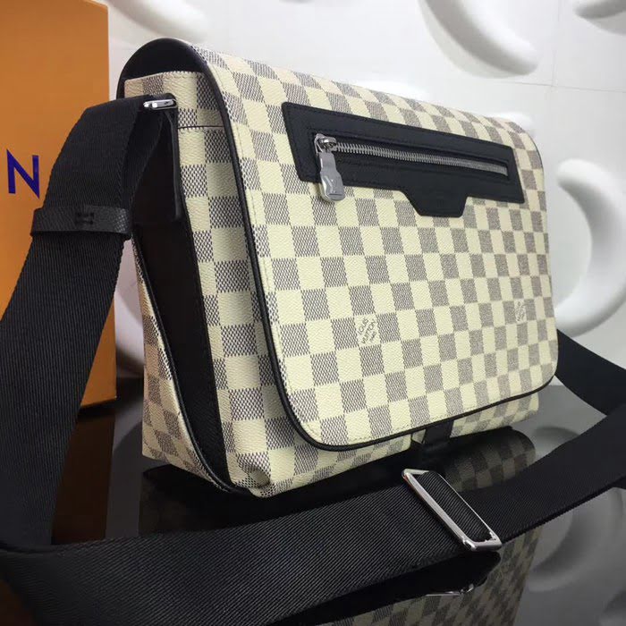 路易威登LV頂級原單N40019 Matchpoint郵差包 Damier Coastline塗層帆布 YDH1341